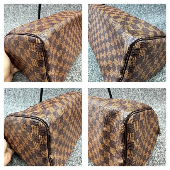 Louis Vuitton Speedy 30 Damier Ebene Canvas Tote 775-071525 - Picture 8 of 15